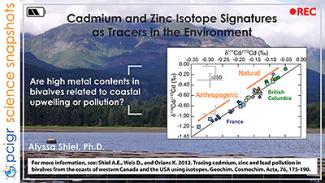 Cadmium and zinc isotope signatures as tracers poster