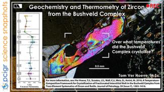 Geochemistry and Thermometry of Zircon poster